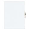 Avery Dennison Side Tab, Table of Contents, White, PK25 11910